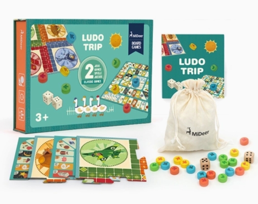 COFFRET 2 EN 1 : JEU DE L'OIE / PETITS CHEVAUX