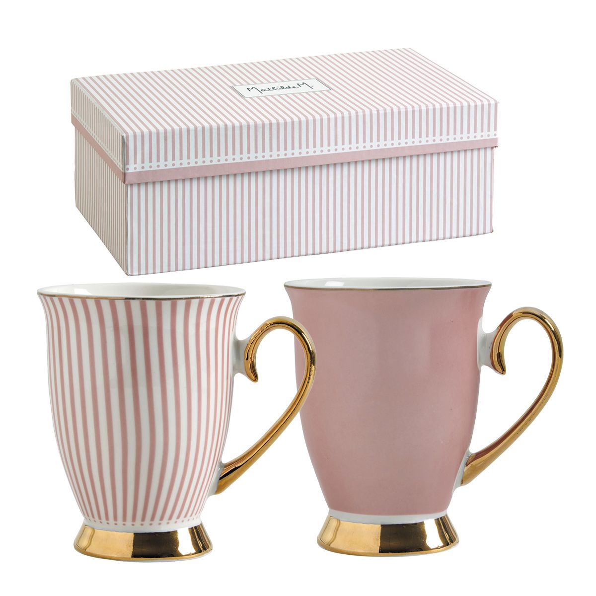 COFFRET DE 2 MUGS MME RECAMIER ROSE
