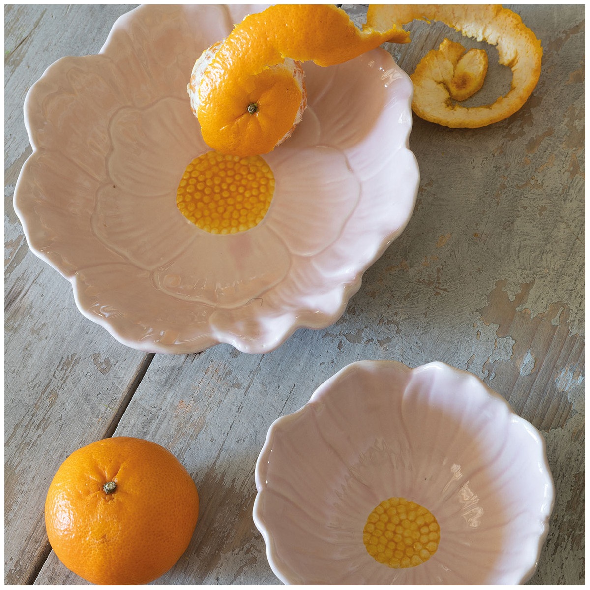 COUPELLE TULIPE EN GRÈS ROSE CLAIR