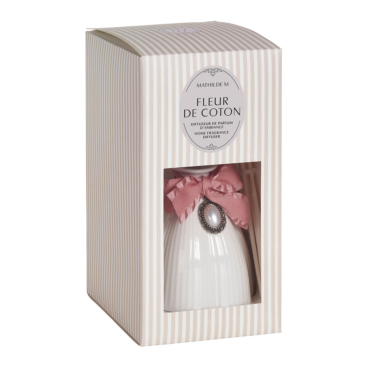 DIFFUSEUR DE PARFUM  D'AMBIANCE MARIE ANTOINETTE BLANC 200ML FLEUR DE COTON