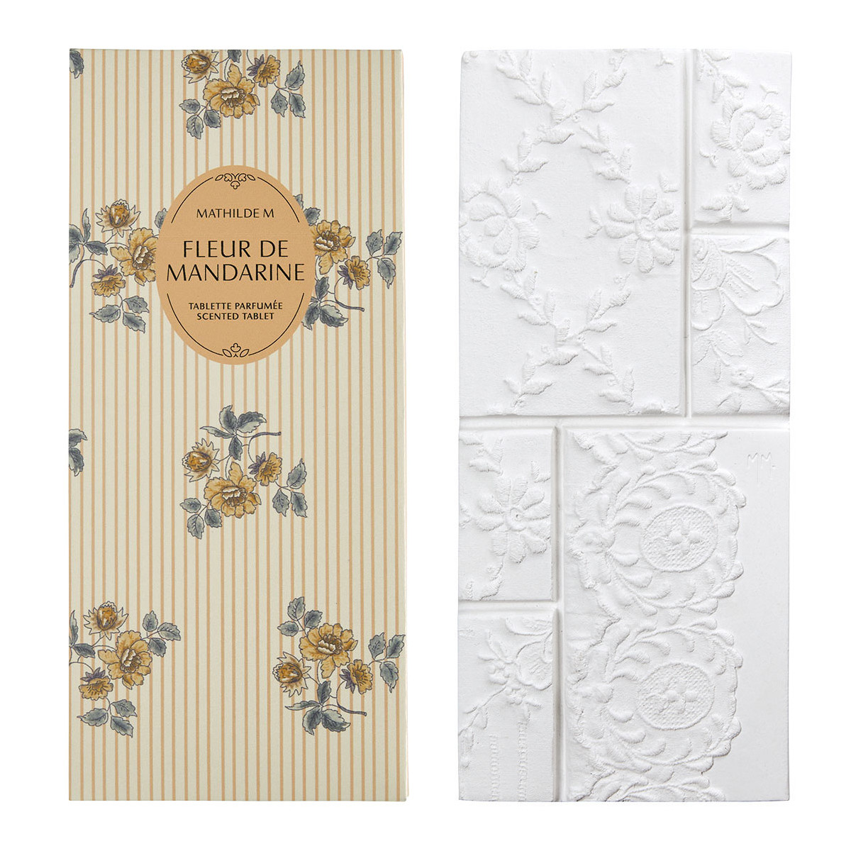 TABLETTE DENTELLES PARFUMEES FLEUR DE MANDARINE