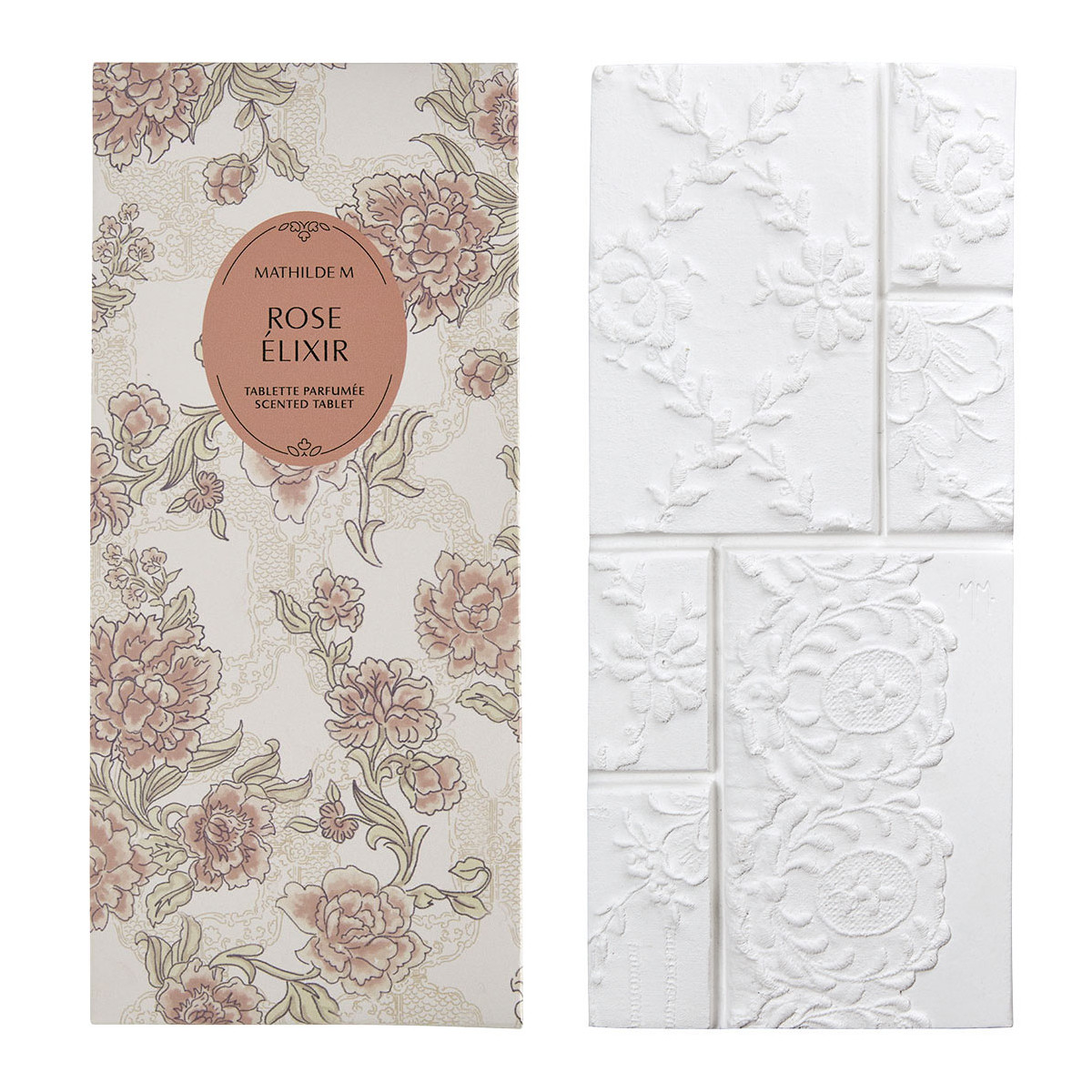 TABLETTE DENTELLES PARFUMEE ROSE