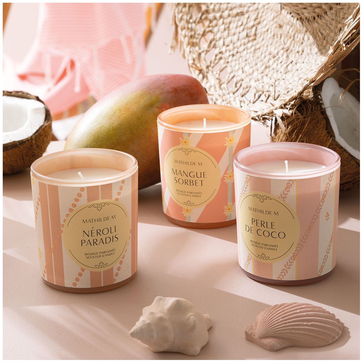 BOUGIE PARFUMÉE BAIN DE SOLEIL 160 G - PERLE DE COCO