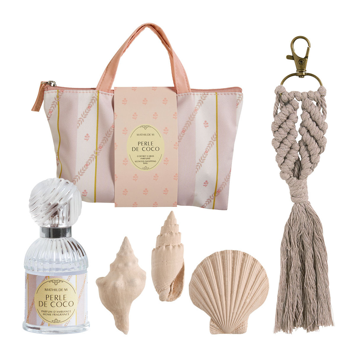 CABAS COFFRET PARFUM D'AMBIANCE ET DÉCORS -  PERLE DE COCO